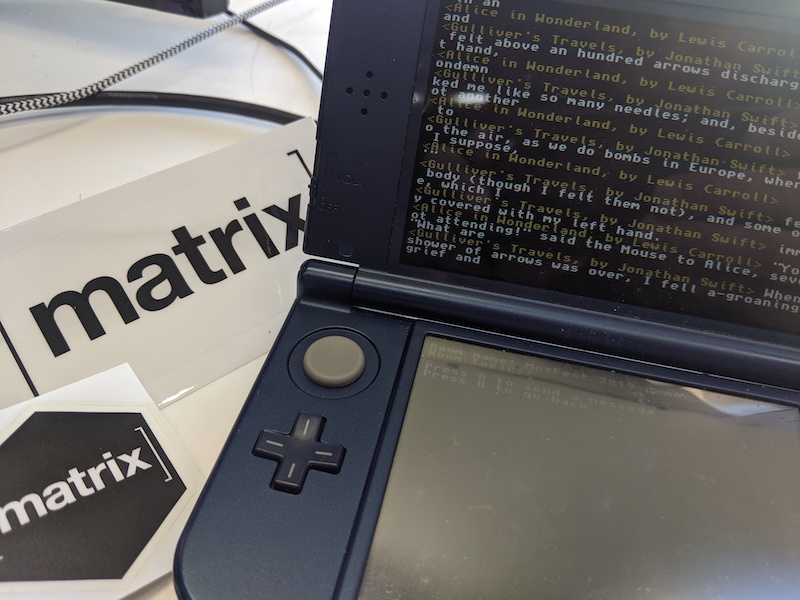 Miitrix on a Nintendo 3DS